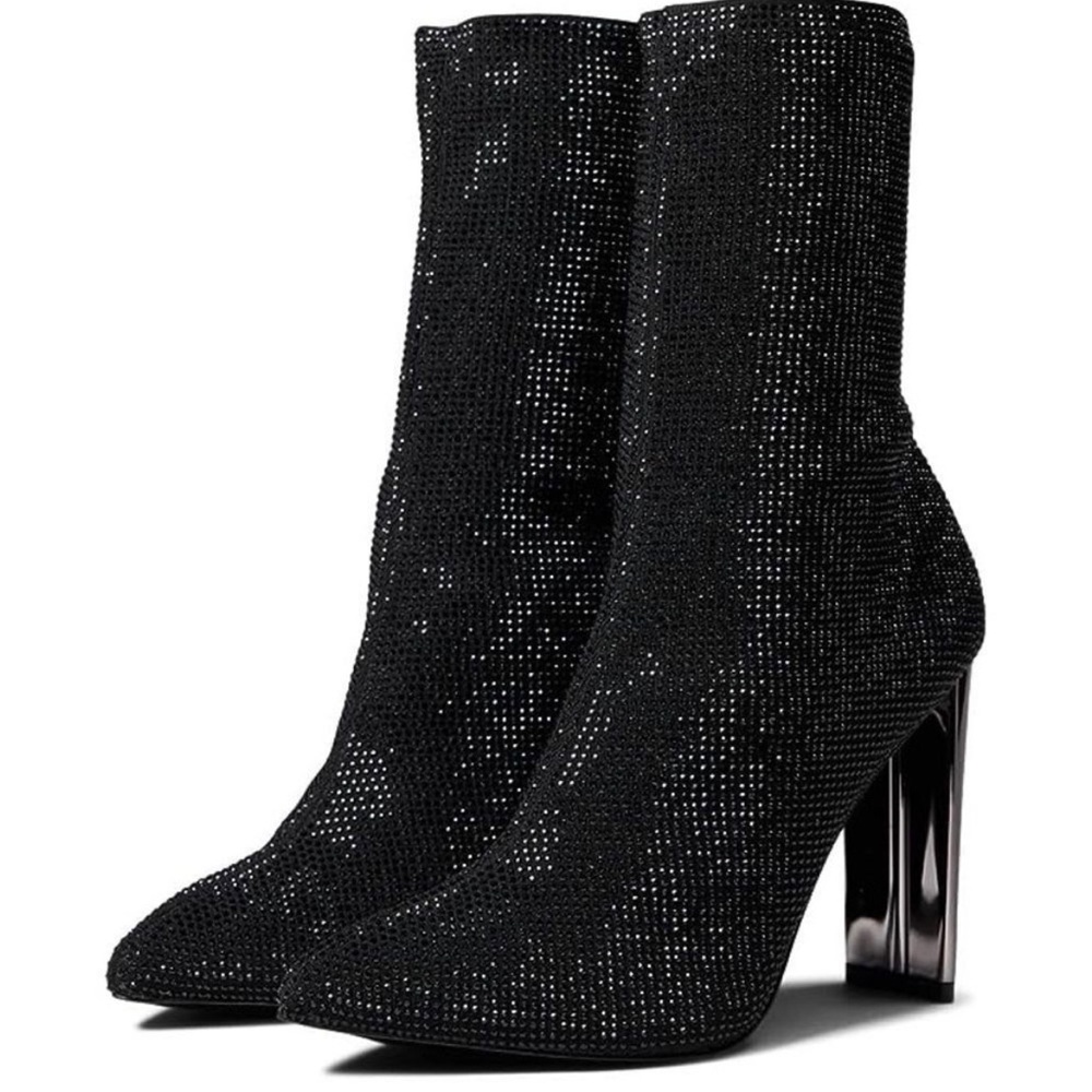 Aldo Rhinestone Sock Booties